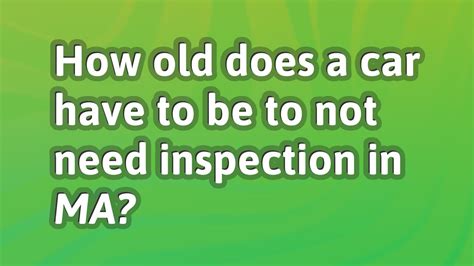 How old does a car have to be to not need inspection in Texas?