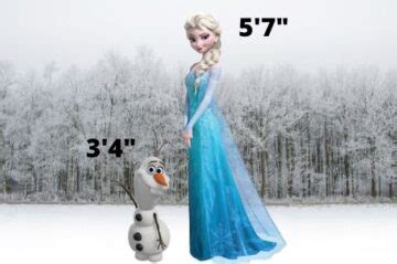 How old tall is Olaf?