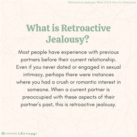 How painful is retroactive jealousy?