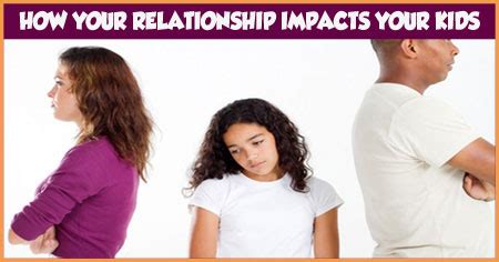 How poor relationships affect children?