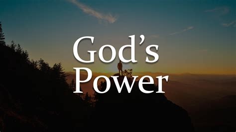 How powerful is God's power?