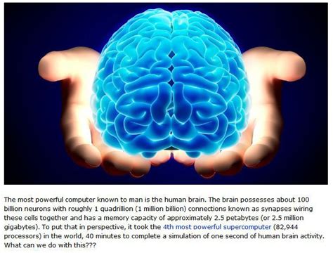 How powerful is the human brain?