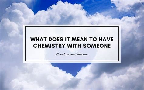 How rare is chemistry with someone?