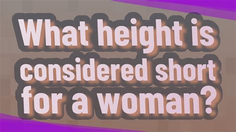 How short is short for a woman?