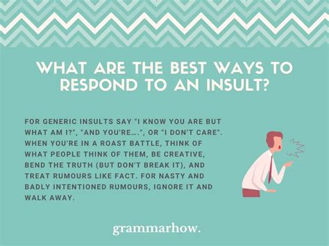 How should I react to insults?