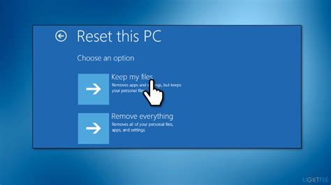 How should I reset my PC?