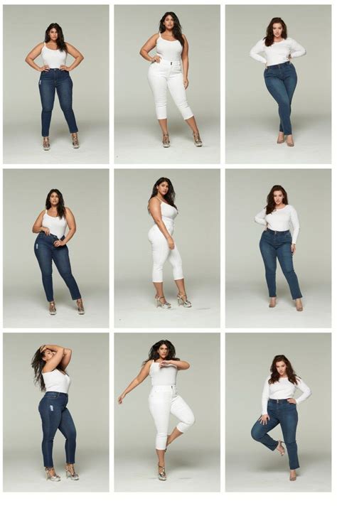 How should a plus size woman pose for pictures?