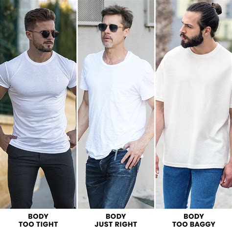 How should a shirt look on a man?