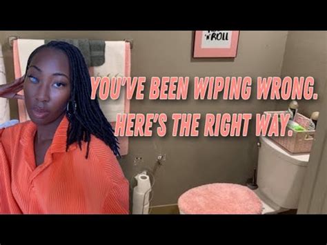 How should females wipe after peeing?