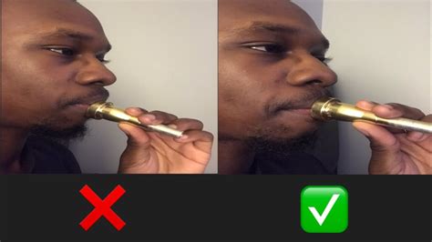 How should your lips be when playing trumpet?