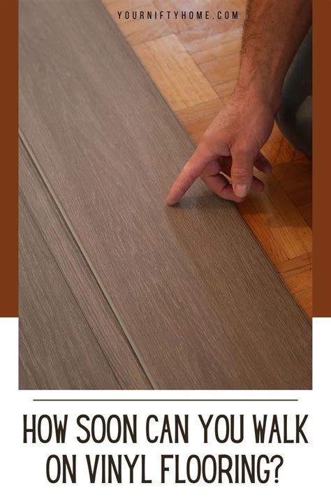How soon can you walk on vinyl plank flooring?