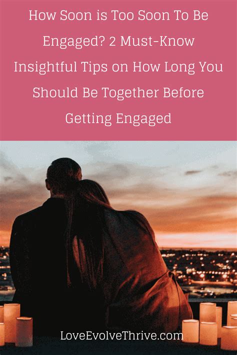 How soon is too soon to engage?