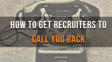 How soon should you call a recruiter back?