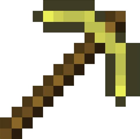 How strong is a gold pickaxe?