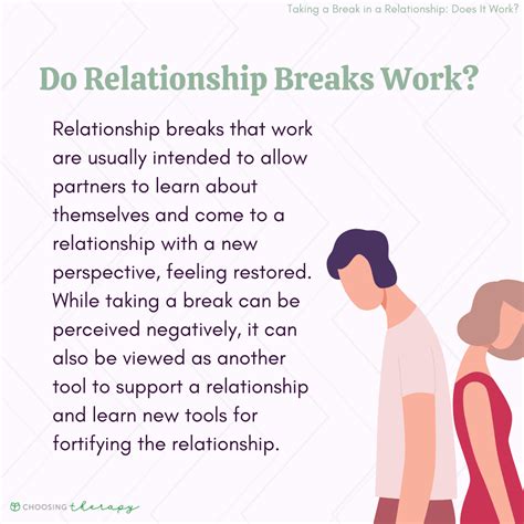 How successful are relationship breaks?