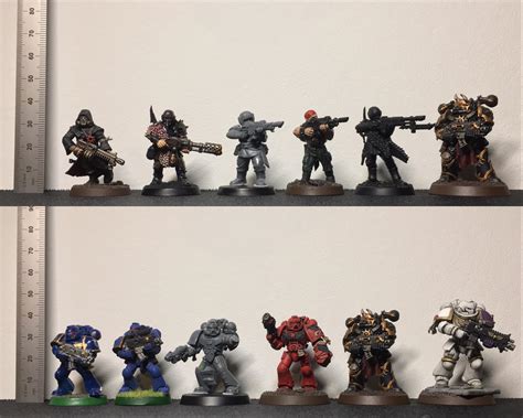 How tall are 40k minis?