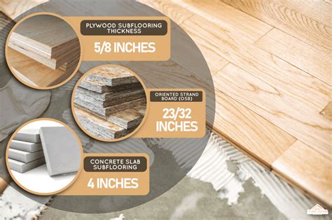 How thick should subfloor be for hardwood floors?