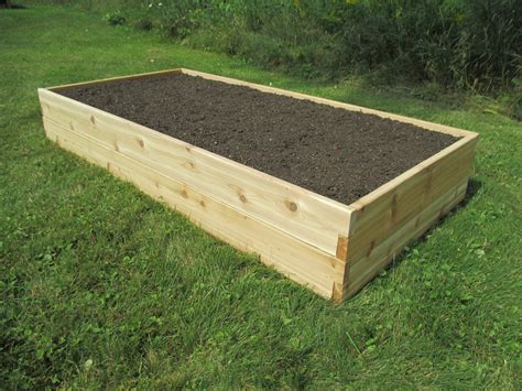 How thick should wood be for raised beds?