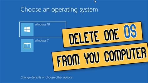 How to Uninstall an operating system?