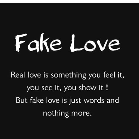 How to act fake love?