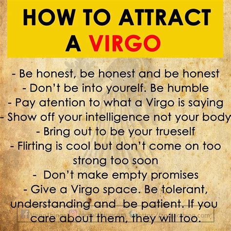 How to act with a Virgo?