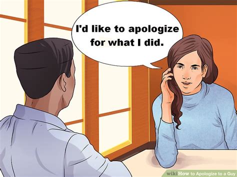 How to apologize to a man?
