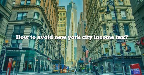 How to avoid NYC city tax?