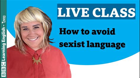 How to avoid sexist language?