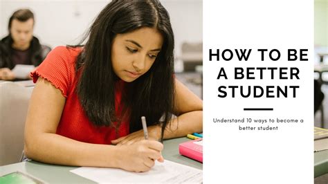 How to be a better student?