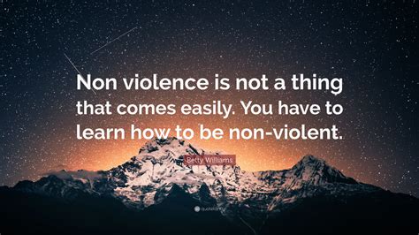 How to be non violent?