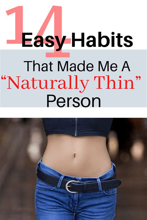 How to be thin naturally?