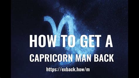 How to break up with a Capricorn man?