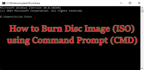 How to burn ISO from CMD?