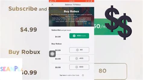 How to buy $1 dollar Robux on iPhone?