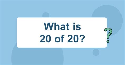 How to calculate 20 of 20000?