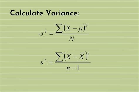 How to calculate variance?