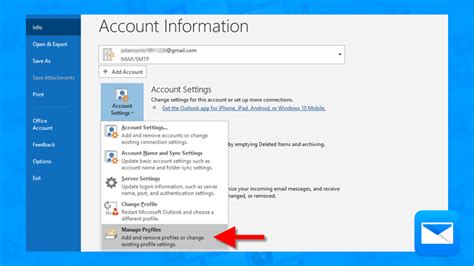 How to change Outlook email password?