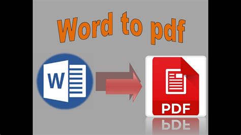 How to change Word to PDF?