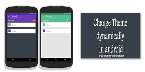 How to change app theme in Android dynamically?