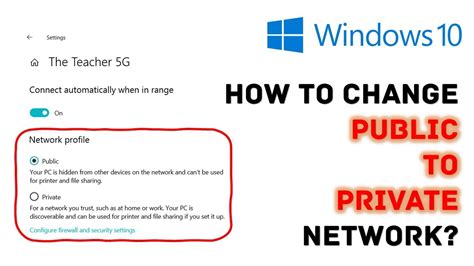 How to change network from public to private Windows 10 cmd?