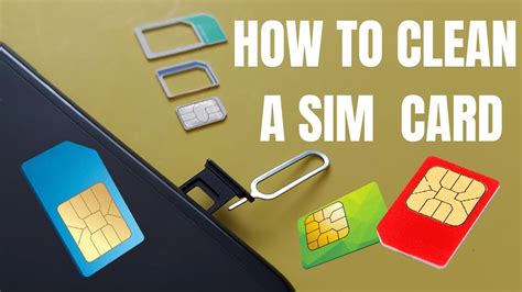 How to clean a SIM card?