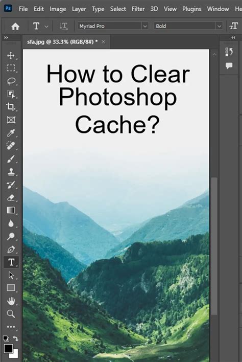 How to clear Photoshop cache?