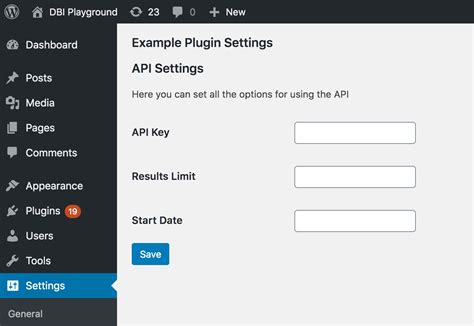 How to configure API in WordPress?