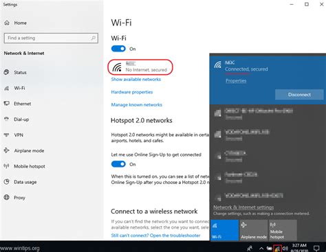 How to connect to the Wi-Fi when it says no internet connection?