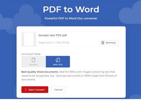 How to convert PDF to DOCX?