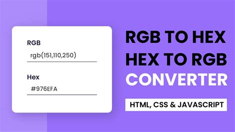 How to convert RGB in hex js?