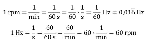 How to convert RPM to Hz?