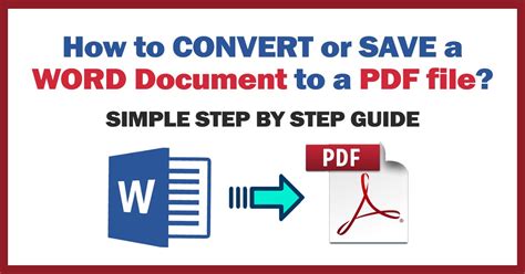 How to convert Word doc to PDF?