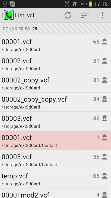 How to create a contact VCF file in Android?