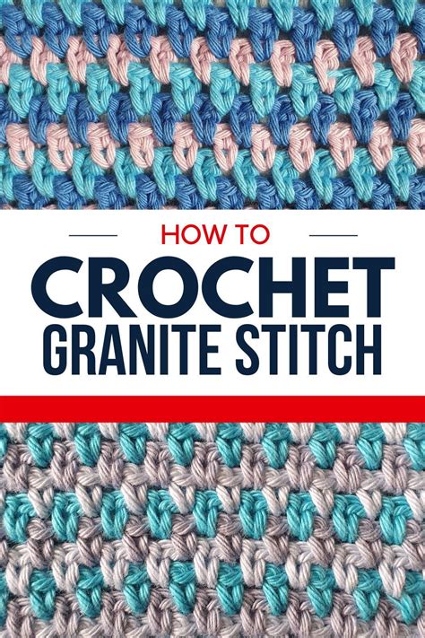 How to crochet a granite stitch?